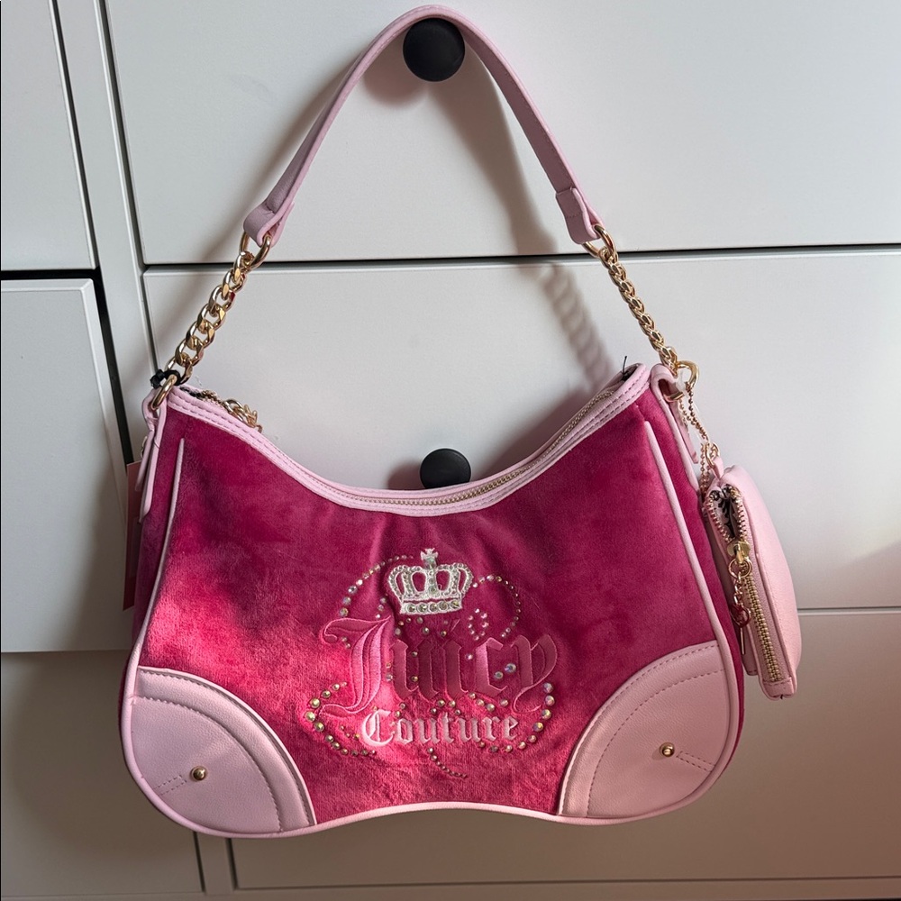 Juicy Couture Fuchsia Shoulder Bag and Wallet